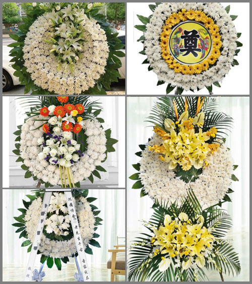 湖北襄阳市保康县寺坪镇天子坪村花圈速递